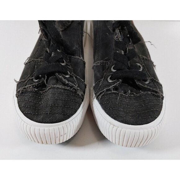 BLOWFISH MALIBU Women's Sneakers Black Lace Up Runners Size 9 - Picture 3 of 10